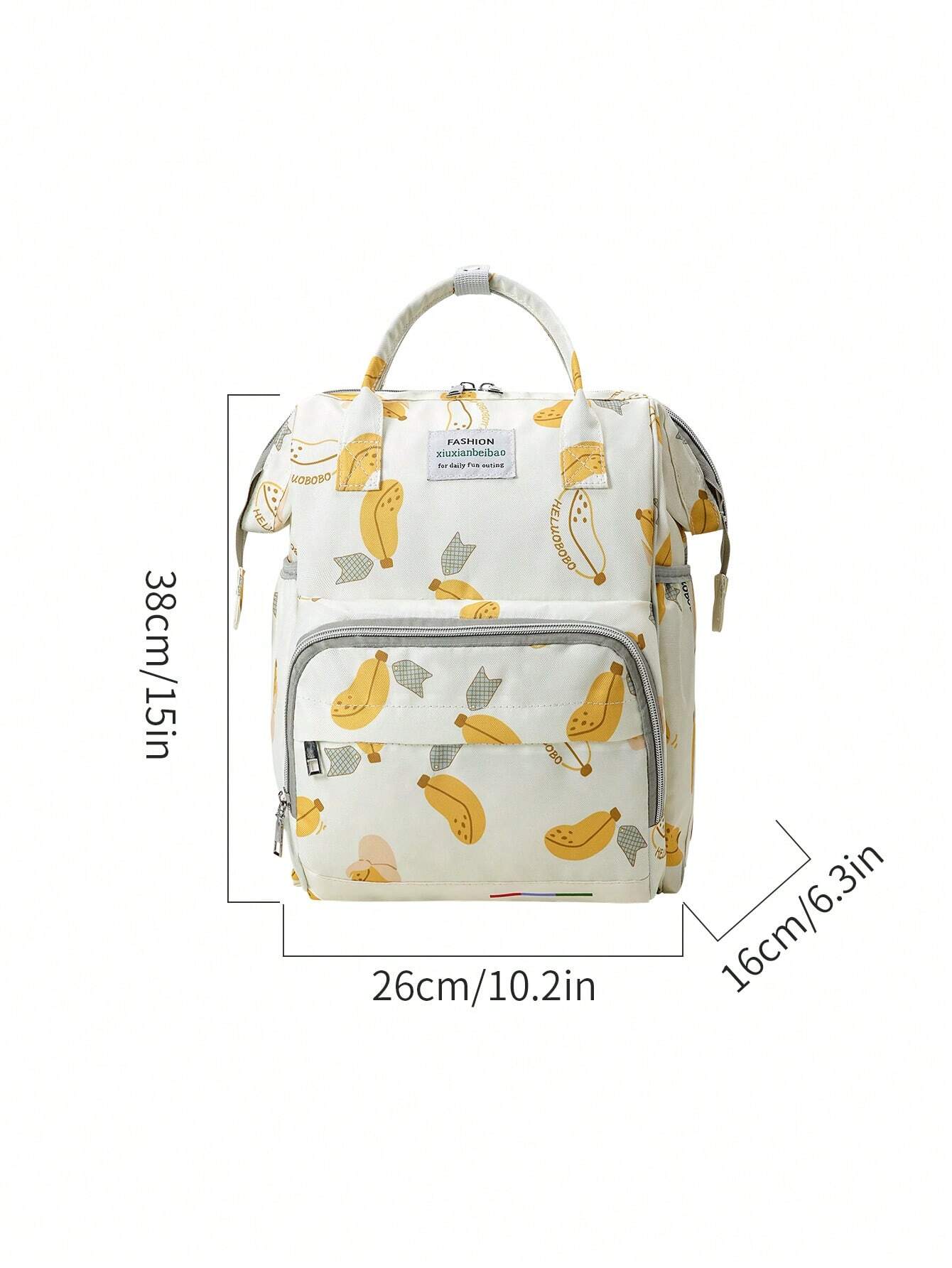  | SHEIN Large Capacity Diaper Bag Hanging On Stroller, Fashionable Outdoor Maternal And Baby Backpack With Aluminum Foil Insulated Baby Bottle Holder For Women | Bags | Shein | OneHub