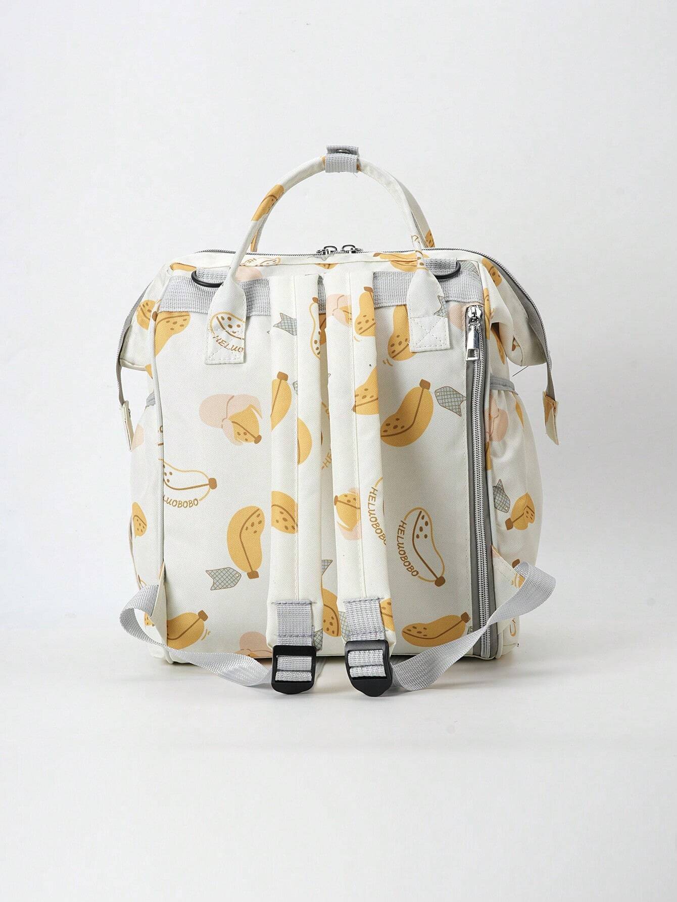  | SHEIN Large Capacity Diaper Bag Hanging On Stroller, Fashionable Outdoor Maternal And Baby Backpack With Aluminum Foil Insulated Baby Bottle Holder For Women | Bags | Shein | OneHub
