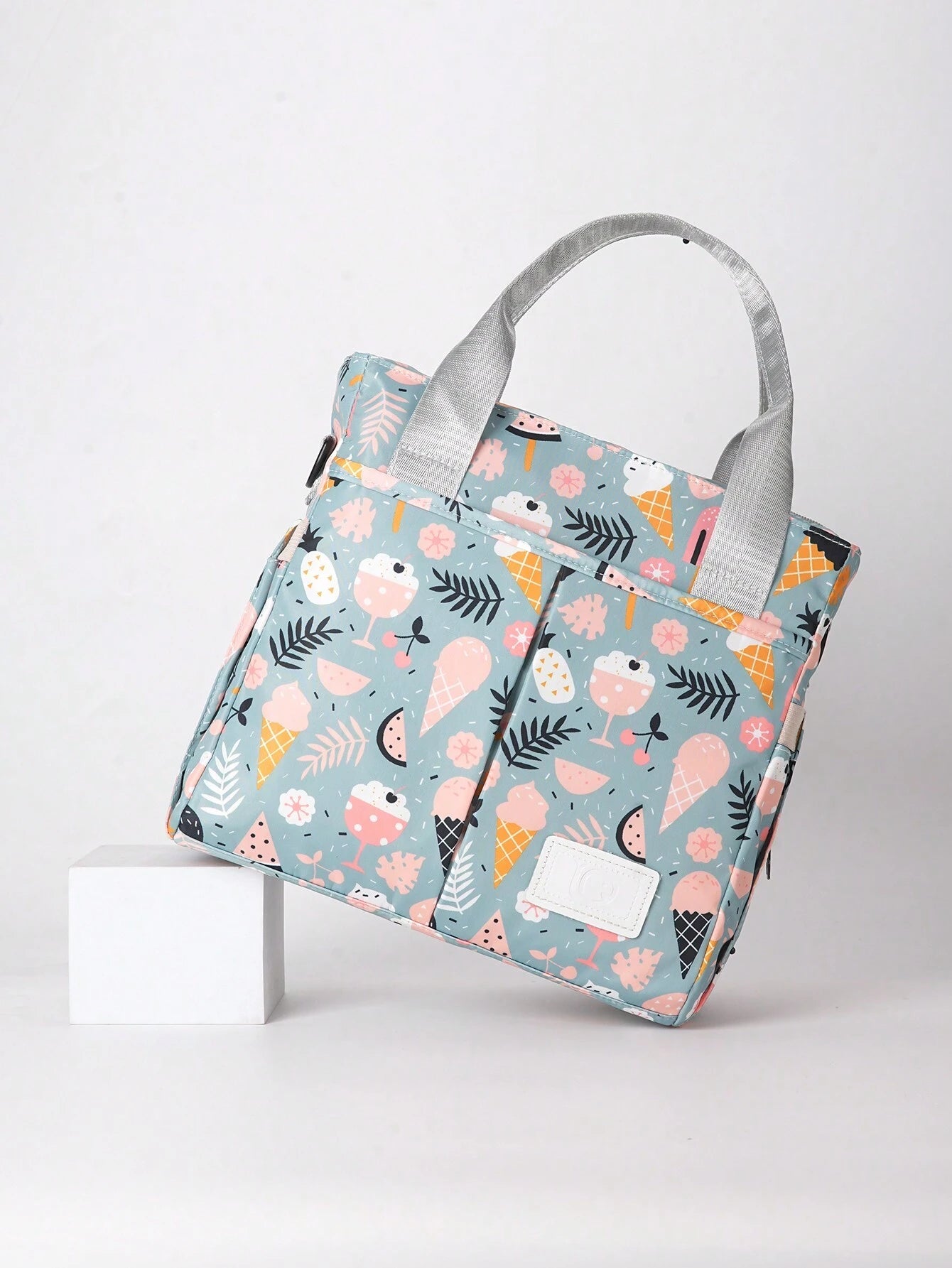  | SHEIN Large Capacity Printed Maternal And Child Bag, Handheld Baby Diaper Bag, Single Shoulder Crossbody Mommy Milk Bottle Bag | Bags | Shein | OneHub