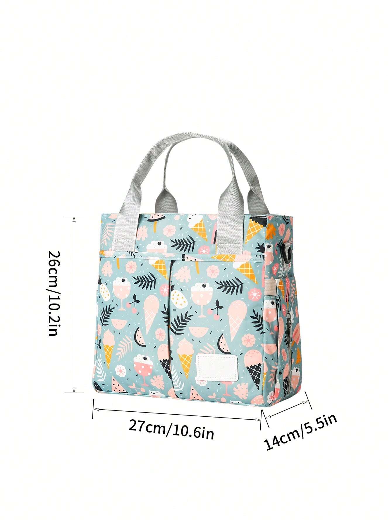  | SHEIN Large Capacity Printed Maternal And Child Bag, Handheld Baby Diaper Bag, Single Shoulder Crossbody Mommy Milk Bottle Bag | Bags | Shein | OneHub