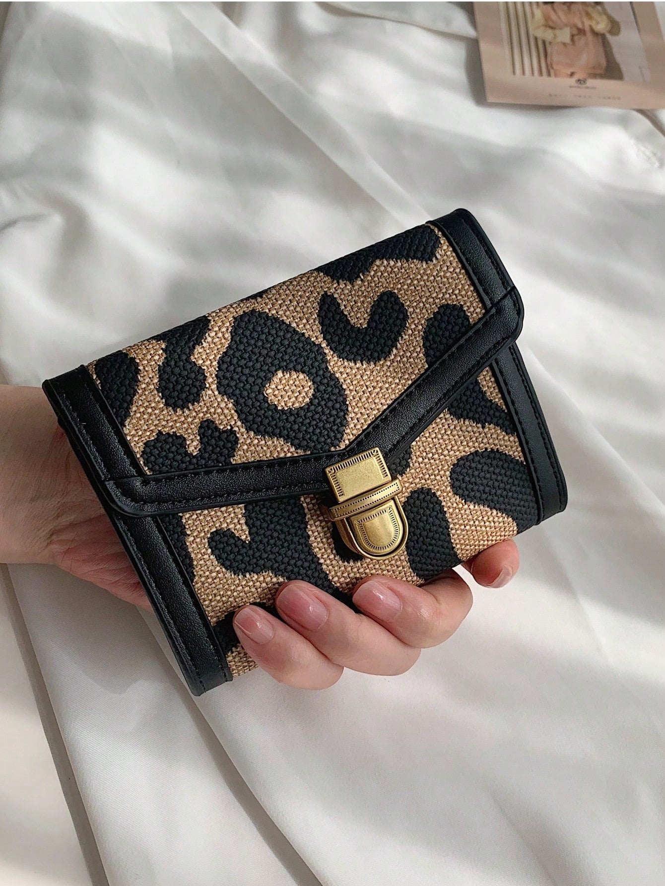  | SHEIN Leopard Print Short Tri-fold Wallet | Wallet | Shein | OneHub