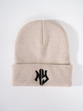 SHEIN Letter Embroidered Beanie