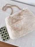  | SHEIN Lightweight,Business Casual Fuzzy Shoulder Tote Bag | Bags | Shein | OneHub