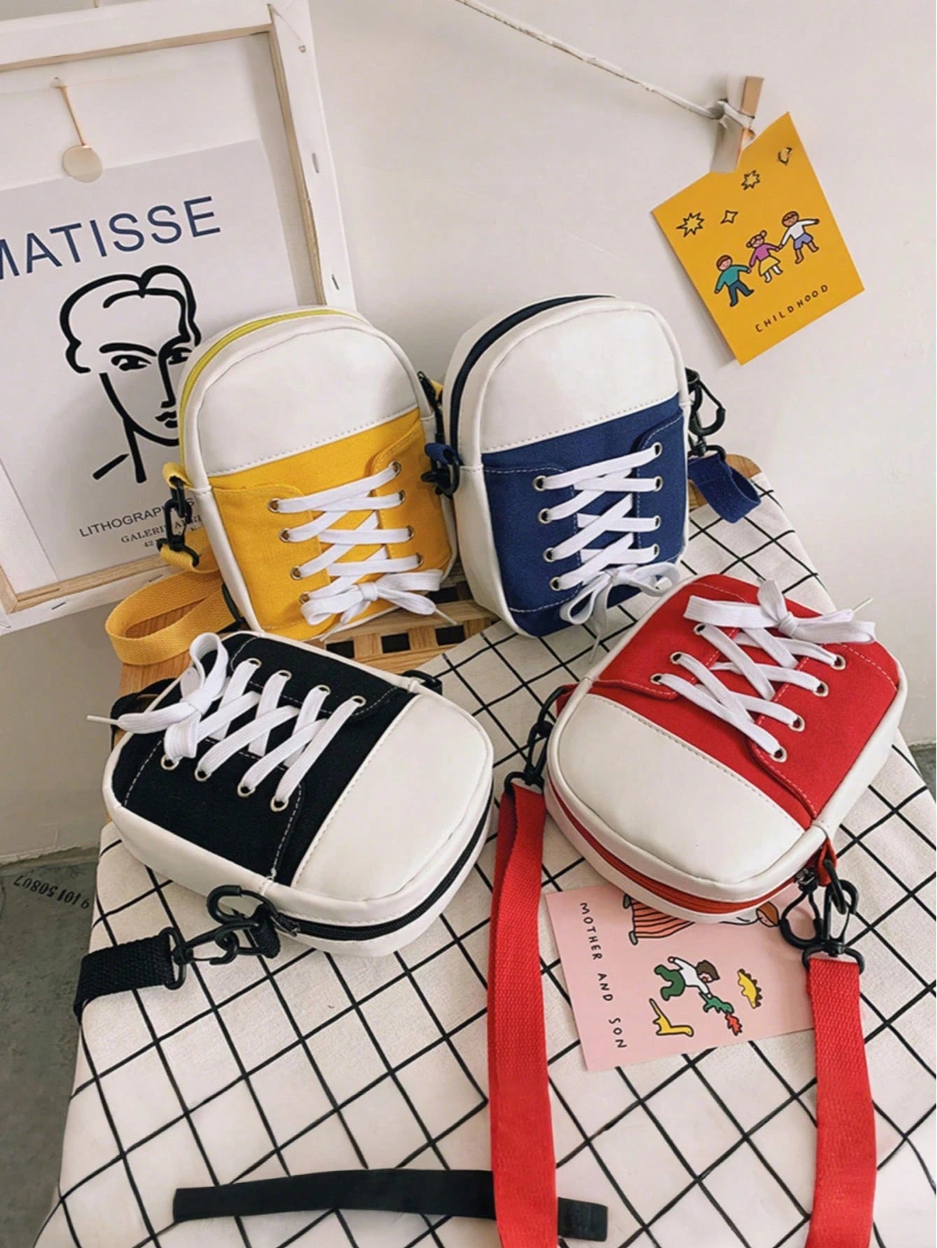  | SHEIN Lightweight Canvas Crossbody Bag - 3 Styles, Preppy Casual, Polyester, Zipper Closure With Top Single Handle Strap - Machine Washable, Polyester Lined,Zippers Color Random | Bags | Shein | OneHub