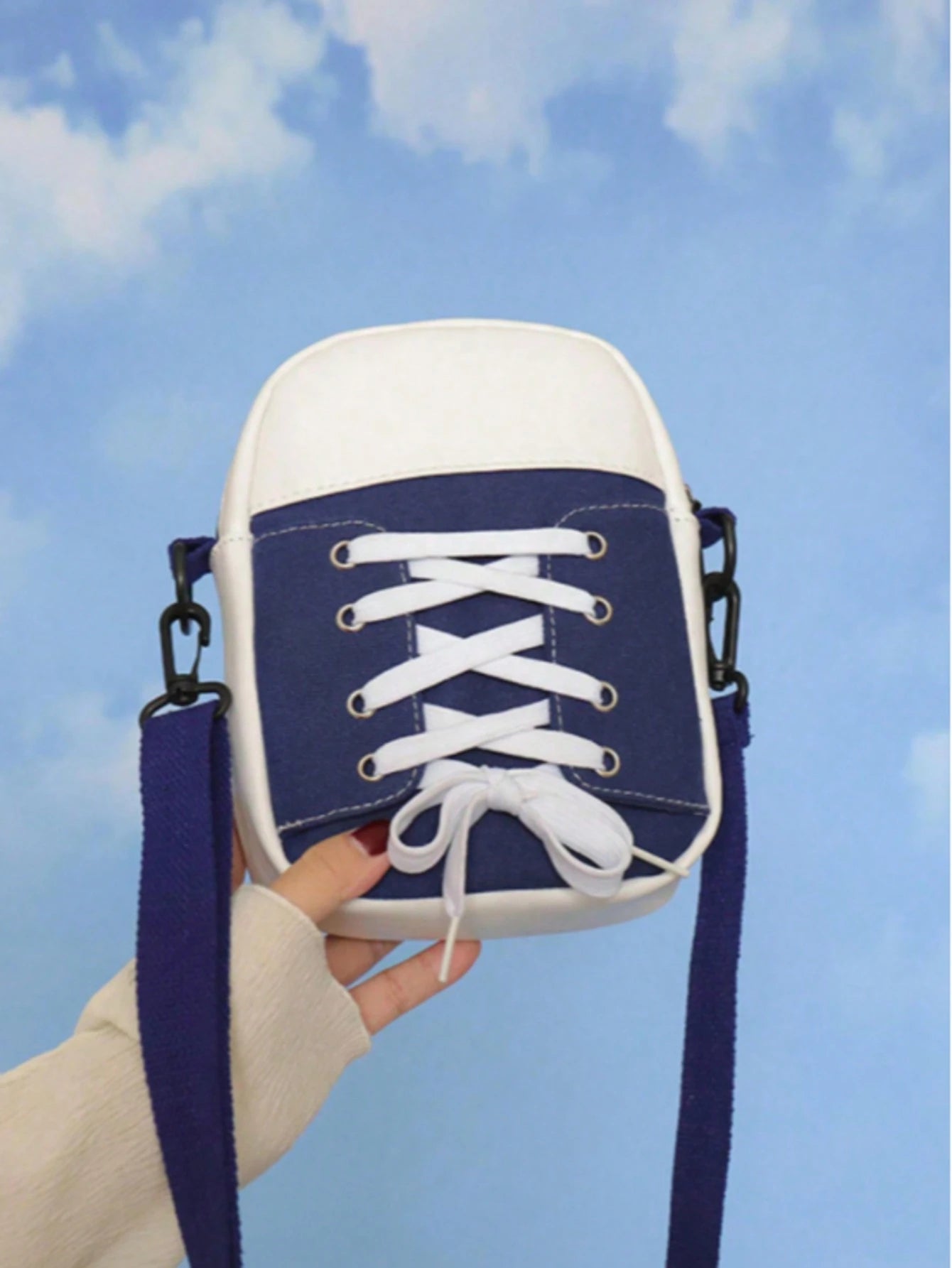  | SHEIN Lightweight Canvas Crossbody Bag - 3 Styles, Preppy Casual, Polyester, Zipper Closure With Top Single Handle Strap - Machine Washable, Polyester Lined,Zippers Color Random | Bags | Shein | OneHub