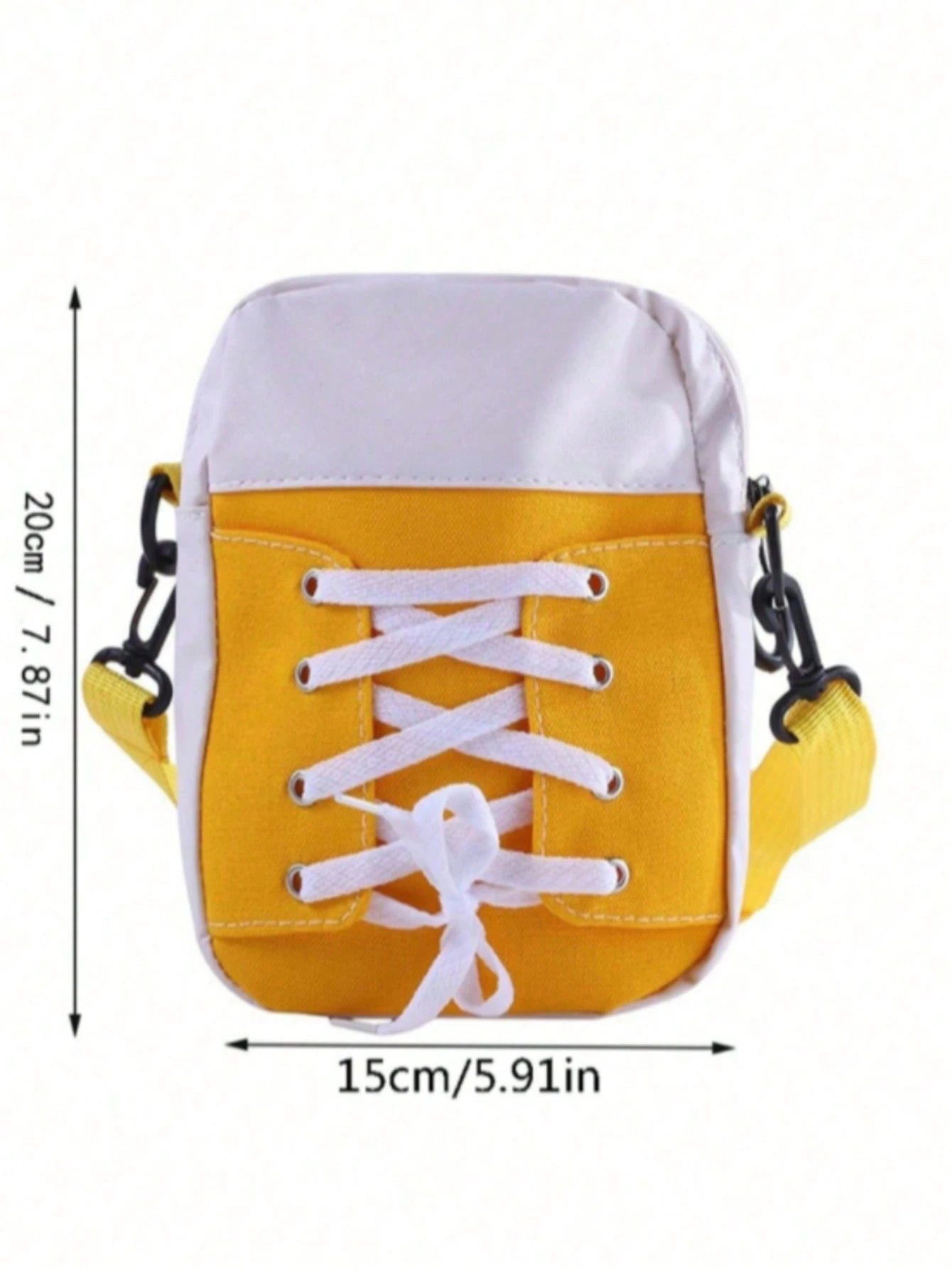  | SHEIN Lightweight Canvas Crossbody Bag - 3 Styles, Preppy Casual, Polyester, Zipper Closure With Top Single Handle Strap - Machine Washable, Polyester Lined,Zippers Color Random | Bags | Shein | OneHub