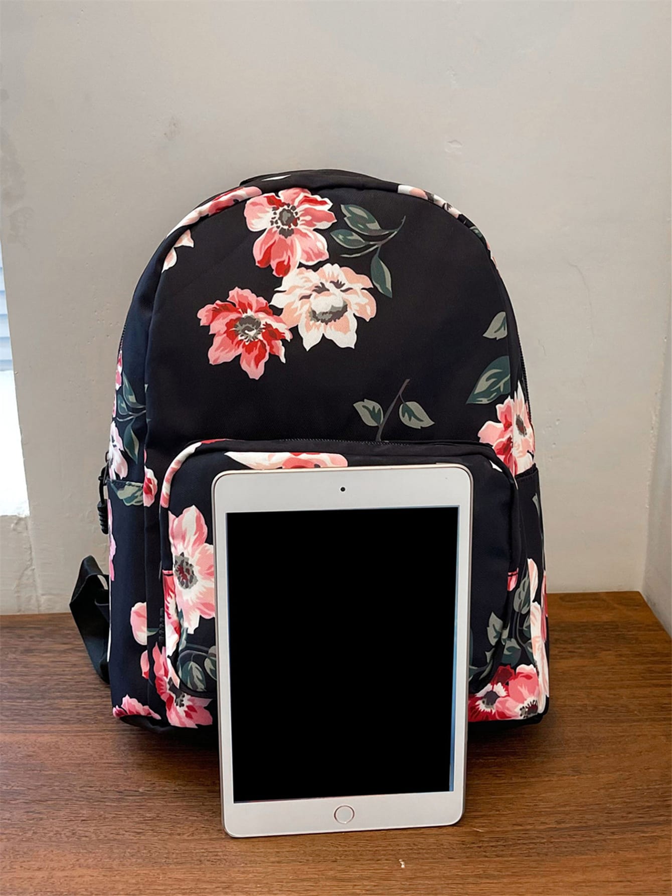  | SHEIN Lightweight Random Flower Graphic Classic Backpack School Bag | Comb | Shein | OneHub