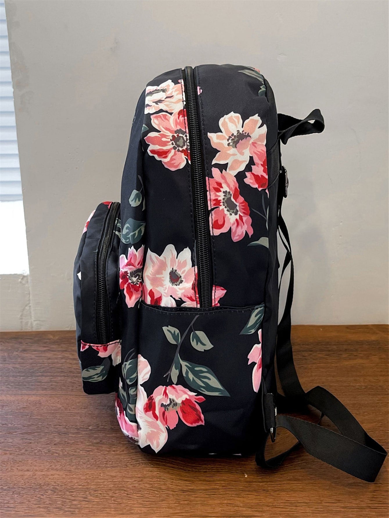  | SHEIN Lightweight Random Flower Graphic Classic Backpack School Bag | Comb | Shein | OneHub