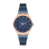 Michael Fellini Blue Stainless Steel Blue Dial Quartz Watch for Women - MF1140-6