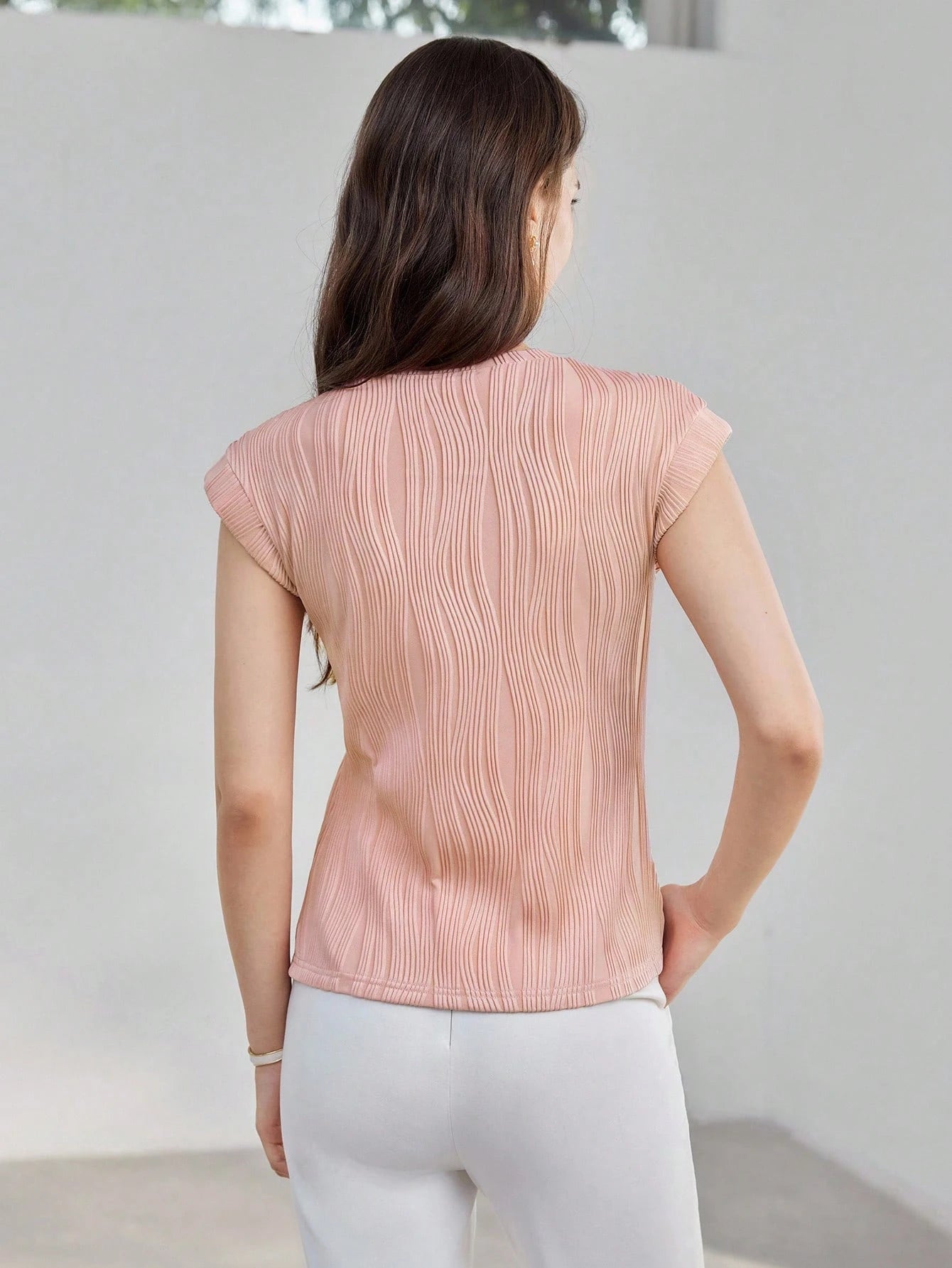  | SHEIN MOTF PREMIUM SOLID TEXTURED BATWING SLEEVE KNIT TOP,SUMMER OUTFITS | Top | Shein | OneHub