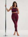SHEIN Menodora SHEIN Sport Women's Fashion Color Block Athletic Suit Workout Women Set