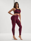 SHEIN Menodora SHEIN Sport Women's Fashion Color Block Athletic Suit Workout Women Set
