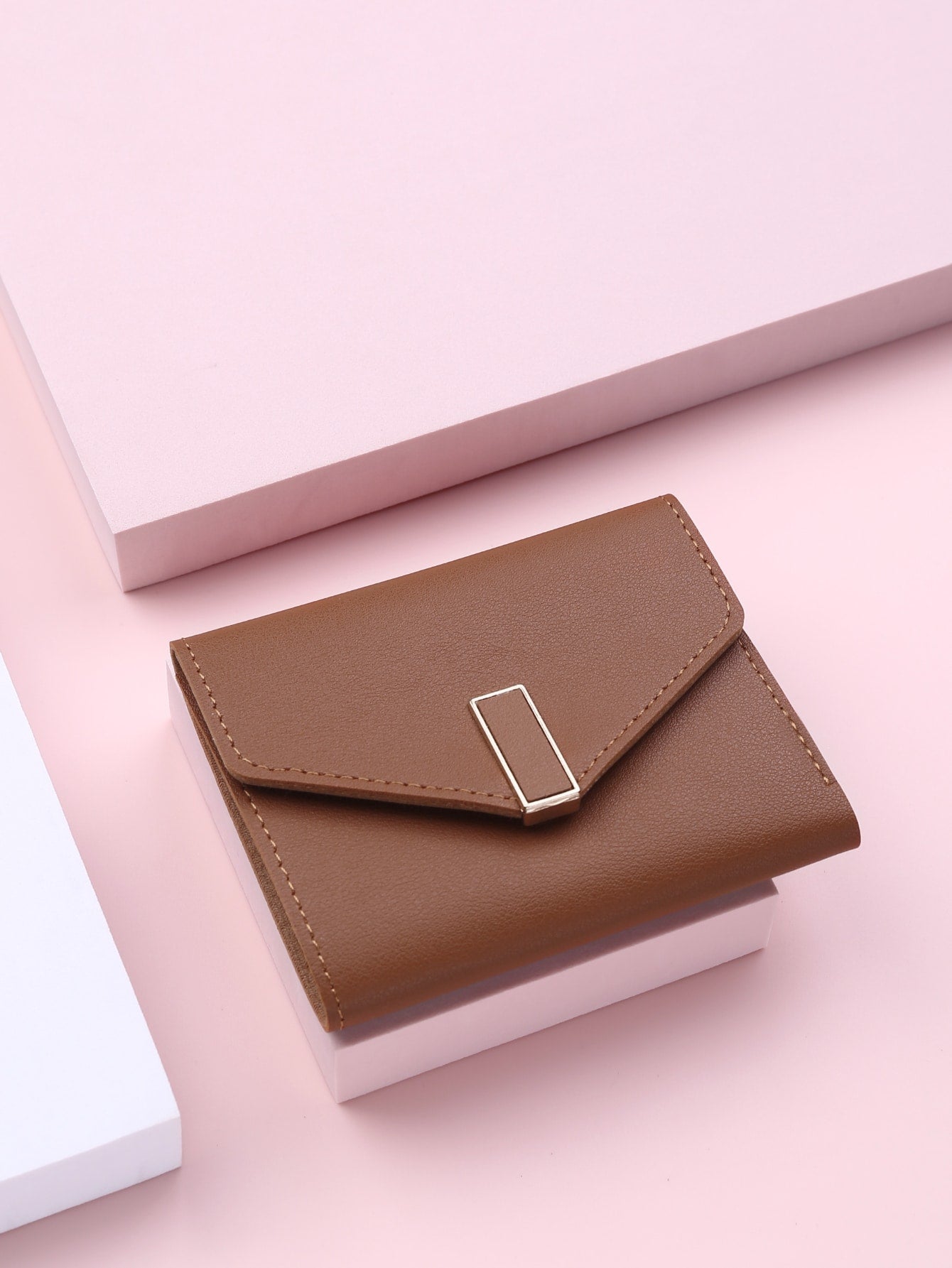  | SHEIN Metal Decor Fold Small Wallet Credit Card Small Purse ID Window Bi-Fold Women Wallet | Wallet | Shein | OneHub