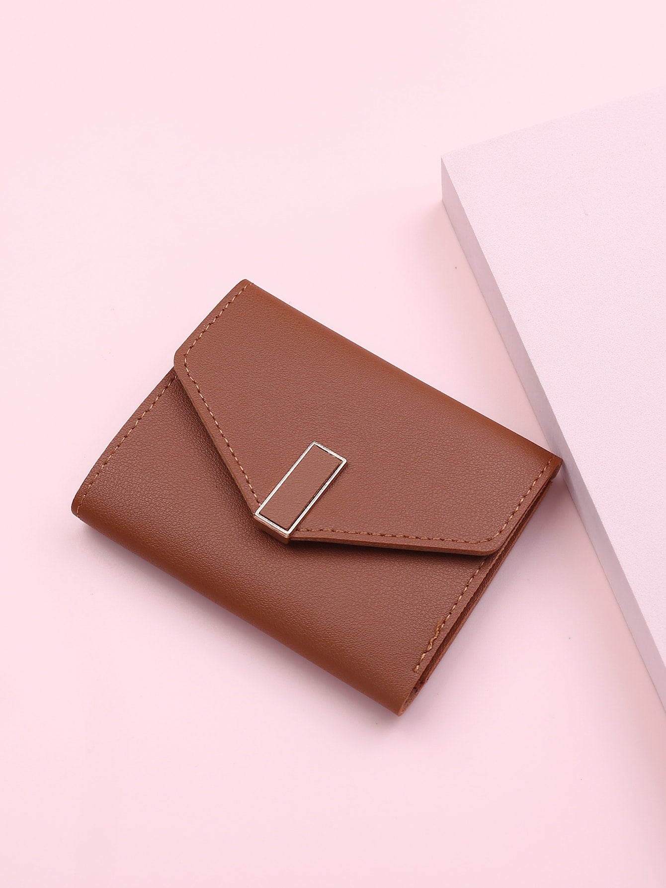  | SHEIN Metal Decor Fold Small Wallet Credit Card Small Purse ID Window Bi-Fold Women Wallet | Wallet | Shein | OneHub