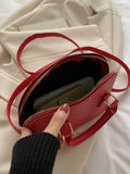  | SHEIN Mini Neon Pink Snakeskin Embossed Dome Bag | Bags | Shein | OneHub
