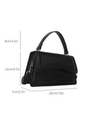  | SHEIN Mini Square Bag Solid Black Top Handle Flap Design | Bags | Shein | OneHub