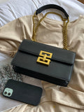  | SHEIN Minimalist Metal Decor Chain Shoulder Bag Elegant PU Crossbody Bag | Bags | Shein | OneHub
