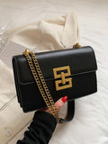  | SHEIN Minimalist Metal Decor Chain Shoulder Bag Elegant PU Crossbody Bag | Bags | Shein | OneHub