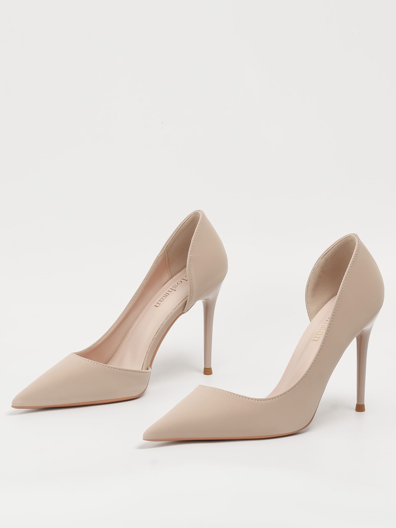  | SHEIN Minimalist Point Toe Stiletto Heeled Court Pumps, Apricot Color Elegant Solid Color High Heel Shoes | Sandal | Shein | OneHub