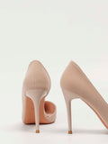  | SHEIN Minimalist Point Toe Stiletto Heeled Court Pumps, Apricot Color Elegant Solid Color High Heel Shoes | Sandal | Shein | OneHub