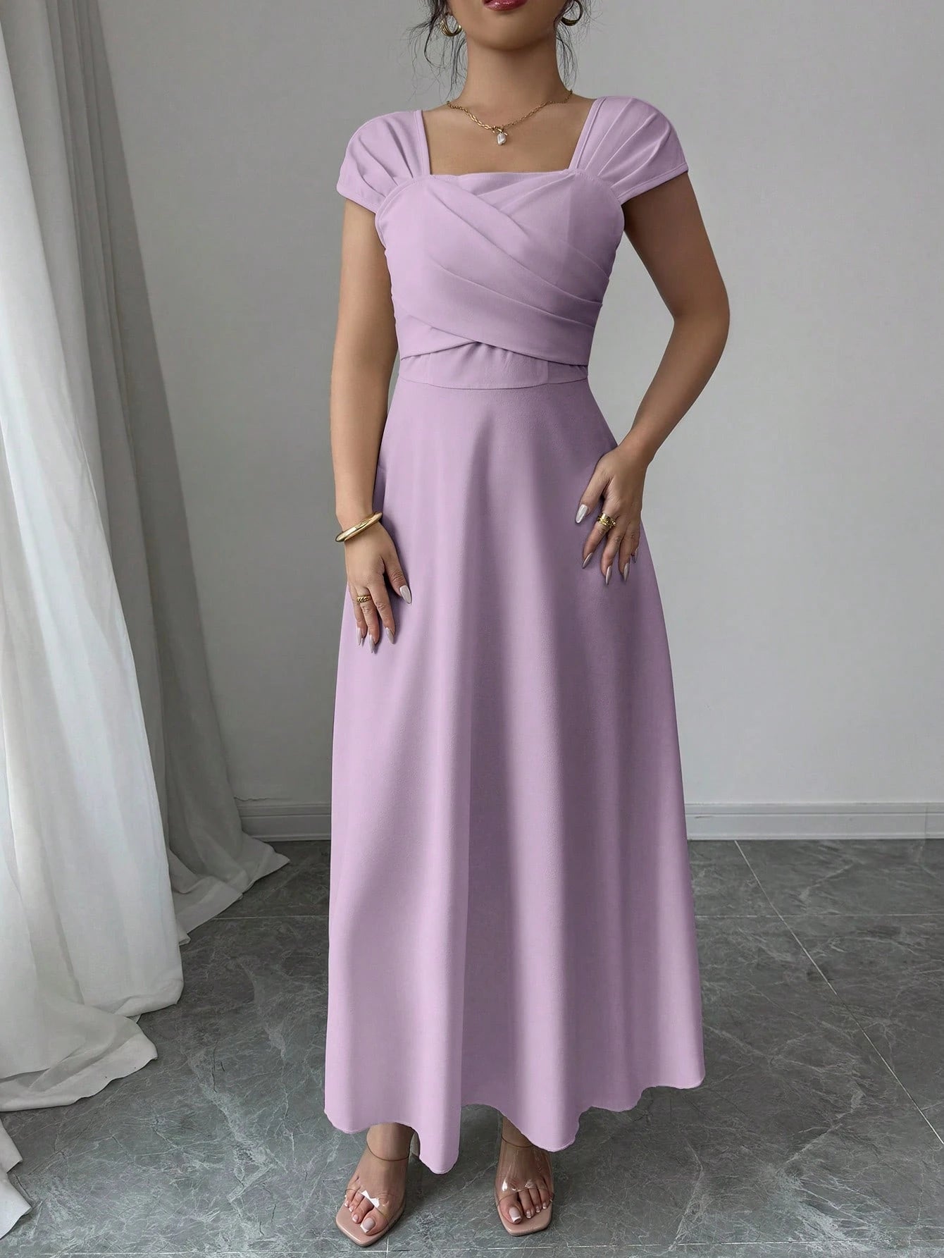  | SHEIN Modelyn Women's Elegant Solid Color Dress, Summer | Dress | Shein | OneHub