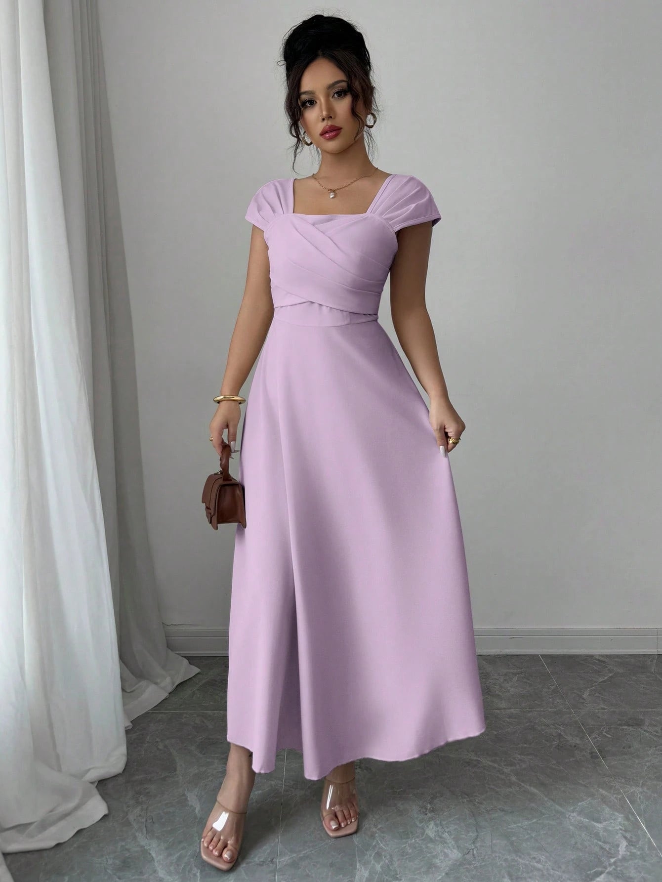  | SHEIN Modelyn Women's Elegant Solid Color Dress, Summer | Dress | Shein | OneHub