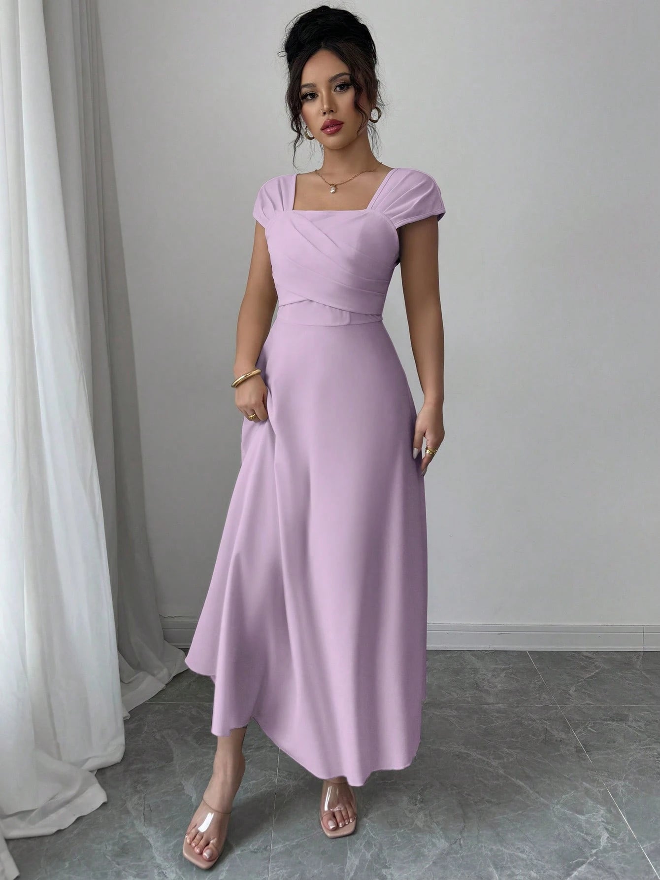  | SHEIN Modelyn Women's Elegant Solid Color Dress, Summer | Dress | Shein | OneHub