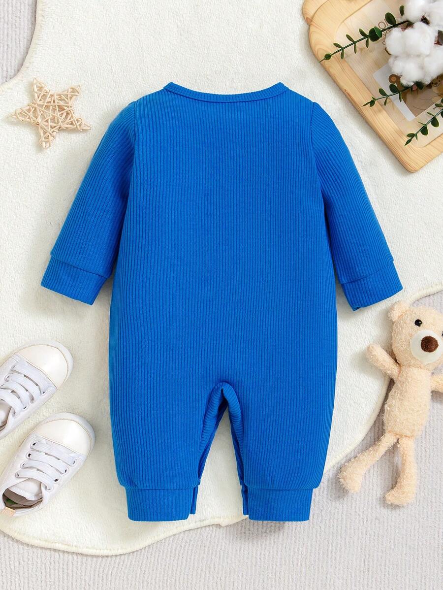  | SHEIN Newborn Baby Front Button Animal Print Casual Romper | Bodysuit | Shein | OneHub