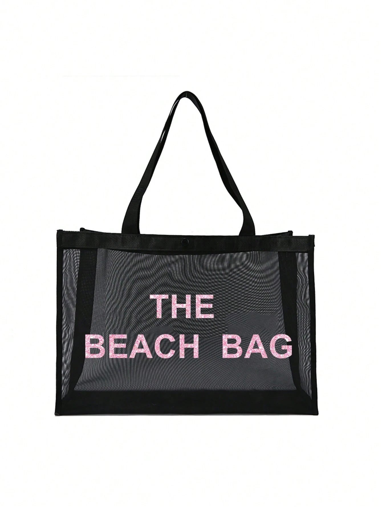  | SHEIN Nylon Material Alphabet Printed Beach Mesh Tote Bag With Beach Bag | Bags | Shein | OneHub