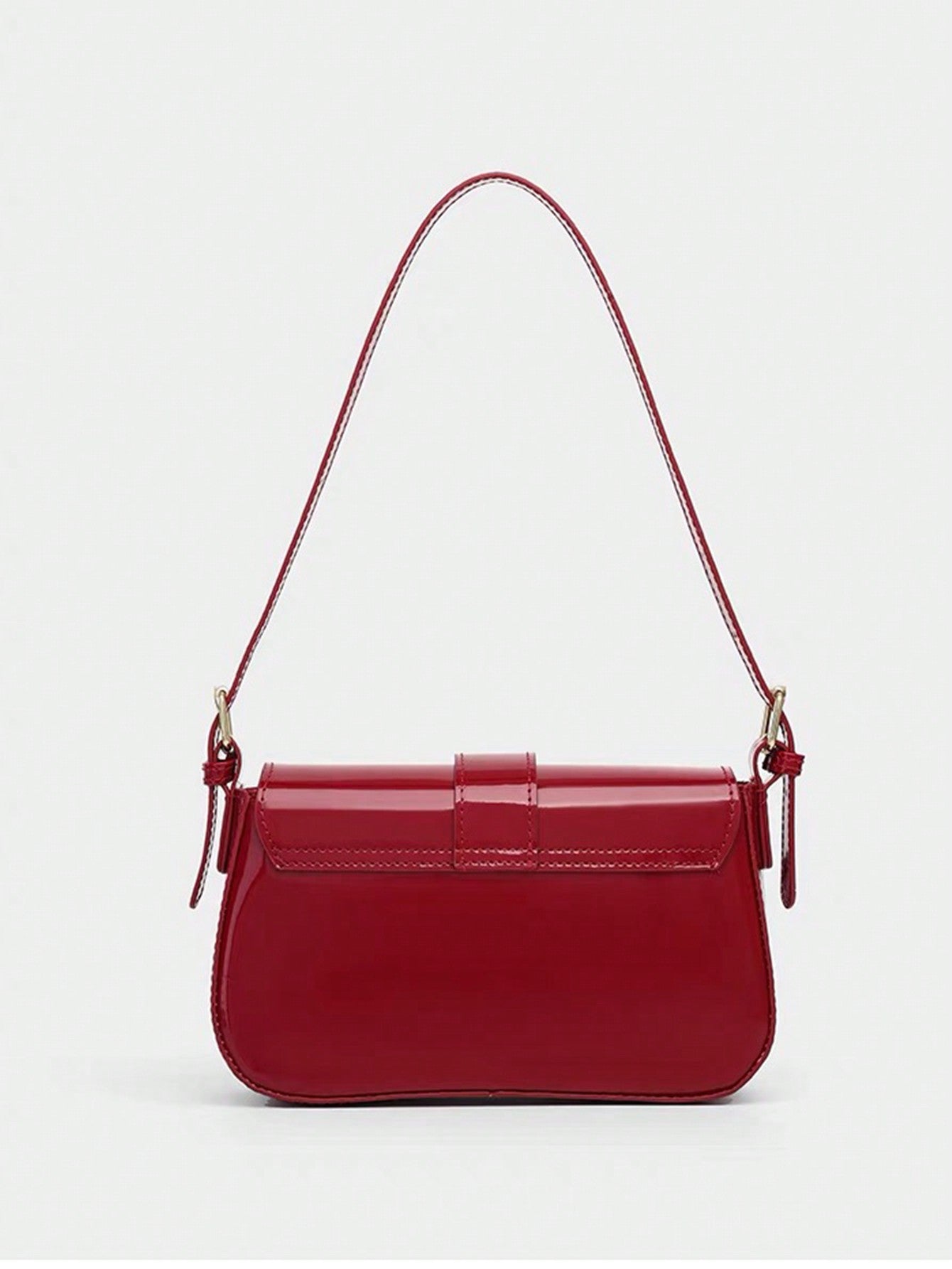  | SHEIN One Solid Colored Glossy Evening Clutch Bag, Featuring A Chic And Unique Short And Curved Design | Bags | Shein | OneHub
