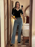 SHEIN Pariaura 2-In-1 Polo Collar Patchwork Short Sleeve T-Shirt Women Slim Fit Pullover, Spring/Summer Clothing