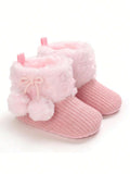  | SHEIN Pink Soft Sole Boots For 0-1 Year Old Infant Girls, Autumn & Winter | Bags | Shein | OneHub