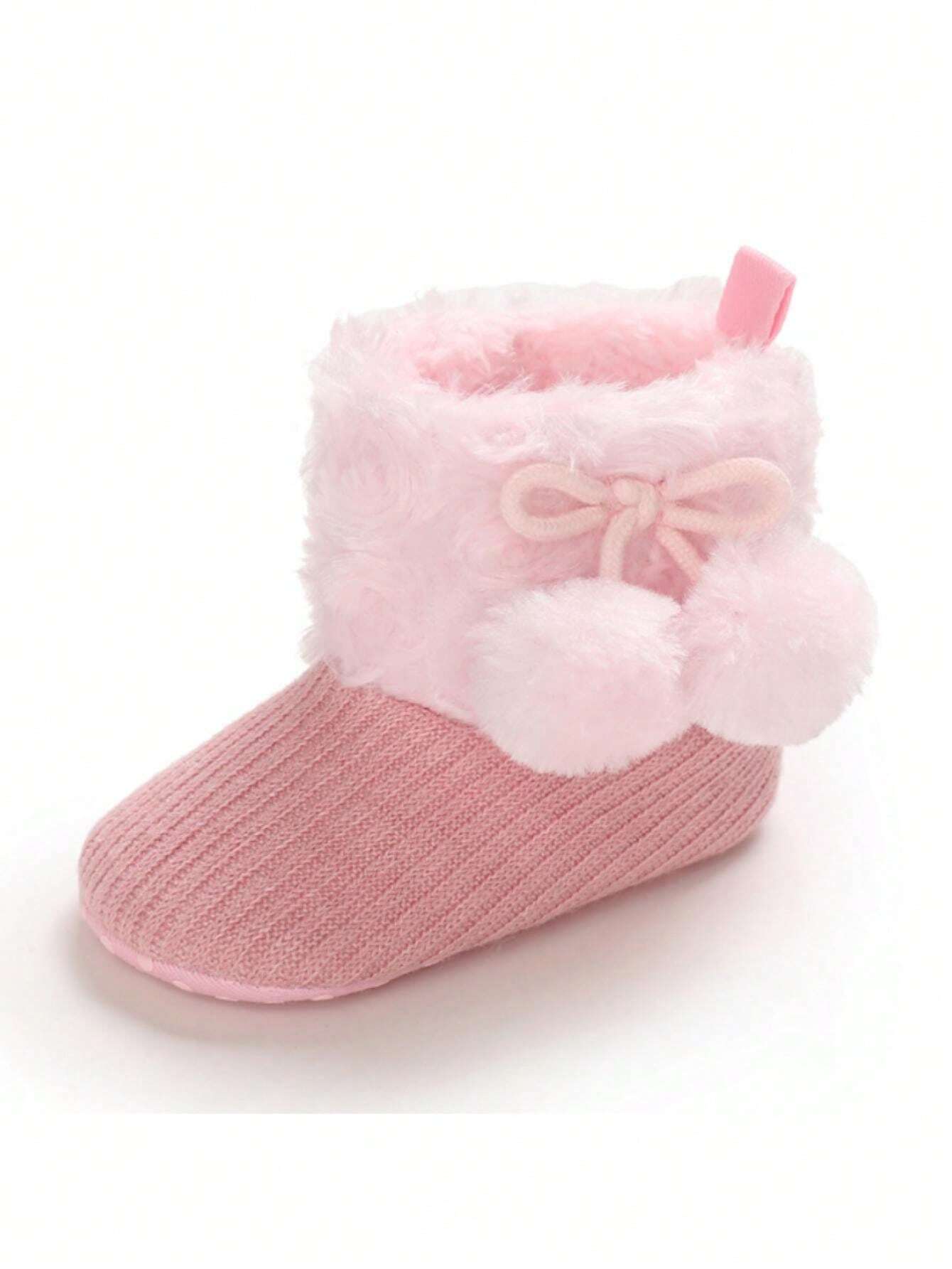  | SHEIN Pink Soft Sole Boots For 0-1 Year Old Infant Girls, Autumn & Winter | Bags | Shein | OneHub