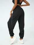 SHEIN  Powerista Contrast Tipping Sports Pants workout