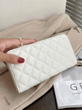  | SHEIN Quilted Pattern Long Wallet Slim Portable | Wallet | Shein | OneHub