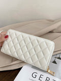  | SHEIN Quilted Pattern Long Wallet Slim Portable | Wallet | Shein | OneHub