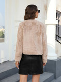  | SHEIN RELISH NOLESS Women Faux Fur Warm Jacket, Casual Luxury Coat | Blazer | Shein | OneHub