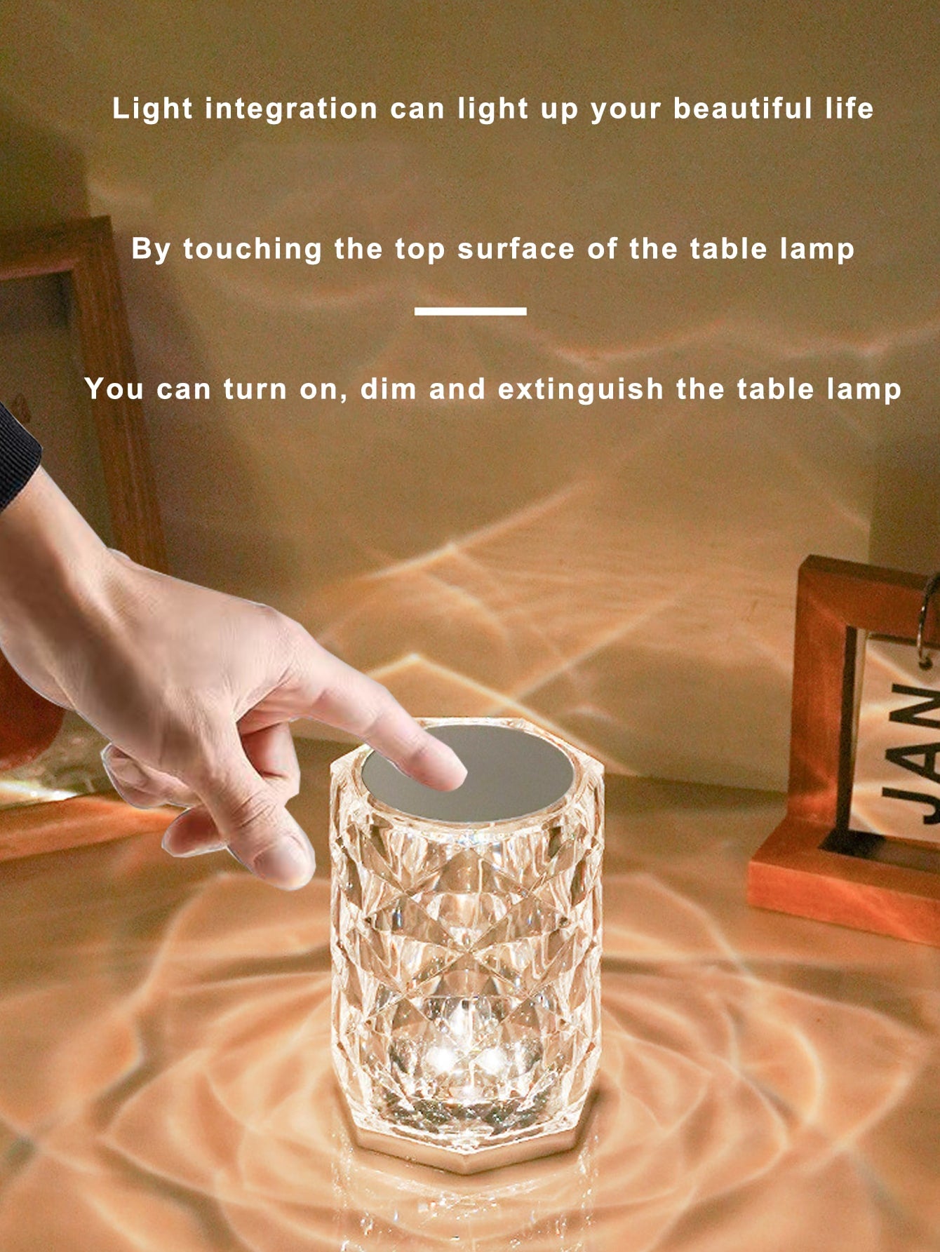  | SHEIN Rgb Dimmable Table Top Crystal Decorative Lamp | Home Decor | Shein | OneHub