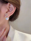  | SHEIN Rhinestone & Faux Pearl Decor Stud Earrings | Earrings | Shein | OneHub