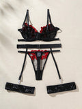  | SHEIN Romantic Rose & Heart Shaped Lady Sexy Lingerie Set | Lingerie | Shein | OneHub