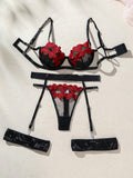  | SHEIN Romantic Rose & Heart Shaped Lady Sexy Lingerie Set | Lingerie | Shein | OneHub