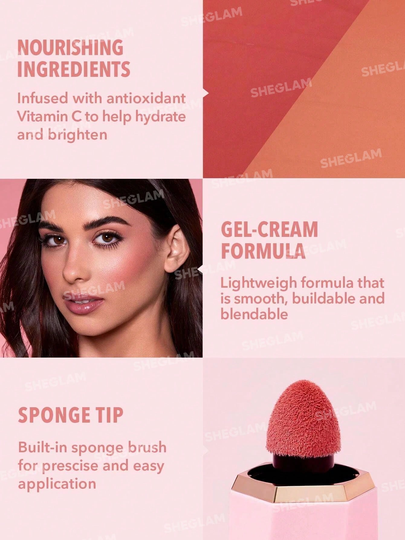  | SHEIN SHEGLAM Color Bloom Liquid Blush Matte Finish | Brush | SheGlam | OneHub