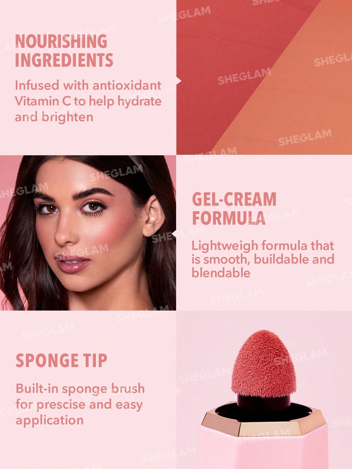  | SHEIN SHEGLAM Color Bloom Liquid Blush Matte Finish | Brush | SheGlam | OneHub
