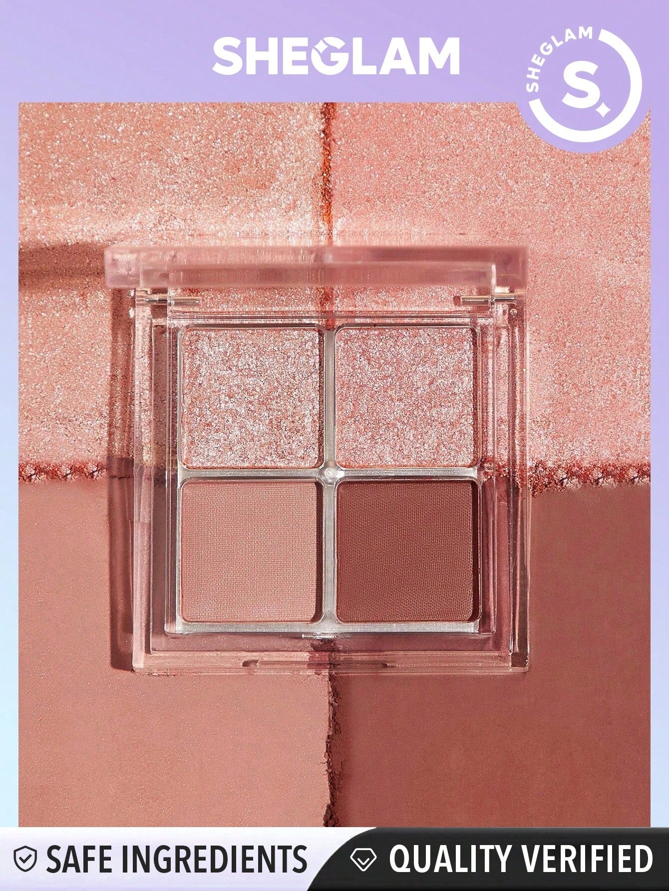  | SHEIN SHEGLAM Cosmic Crystal Eyeshadow Quad | Brush | SheGlam | OneHub