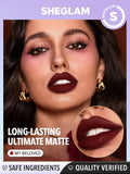  | SHEGLAM Dynamatte Boom Long-Lasting Matte Lipstick (Ember Rose Ver.)-My Beloved Valentines Gift Red Lipstick Lightweight Color Non-Transfer Creamy-Matte Lip Makeup | Brush | SheGlam | OneHub