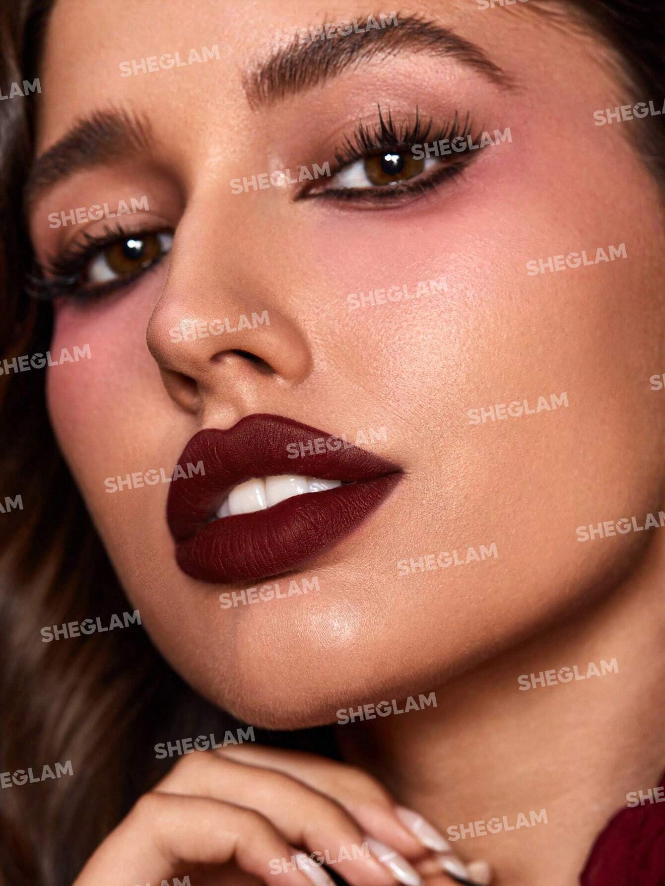  | SHEGLAM Dynamatte Boom Long-Lasting Matte Lipstick (Ember Rose Ver.)-My Beloved Valentines Gift Red Lipstick Lightweight Color Non-Transfer Creamy-Matte Lip Makeup | Brush | SheGlam | OneHub