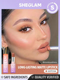  | SHEGLAM Dynamatte Boom Long Lasting Matte Lipstick-Gotcha 20 Colors Creamy Matte Waterproof Lipstick Amazing Non-Stick Cup Transfer-Proof Lipstick Black Friday Sale Gift Lipstick | Brush | SheGlam | OneHub