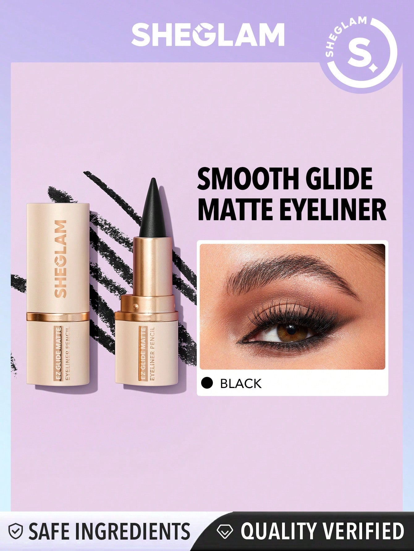 | SHEIN SHEGLAM EZ Glide Matte Eyeliner Pencil | Brush | SheGlam | OneHub