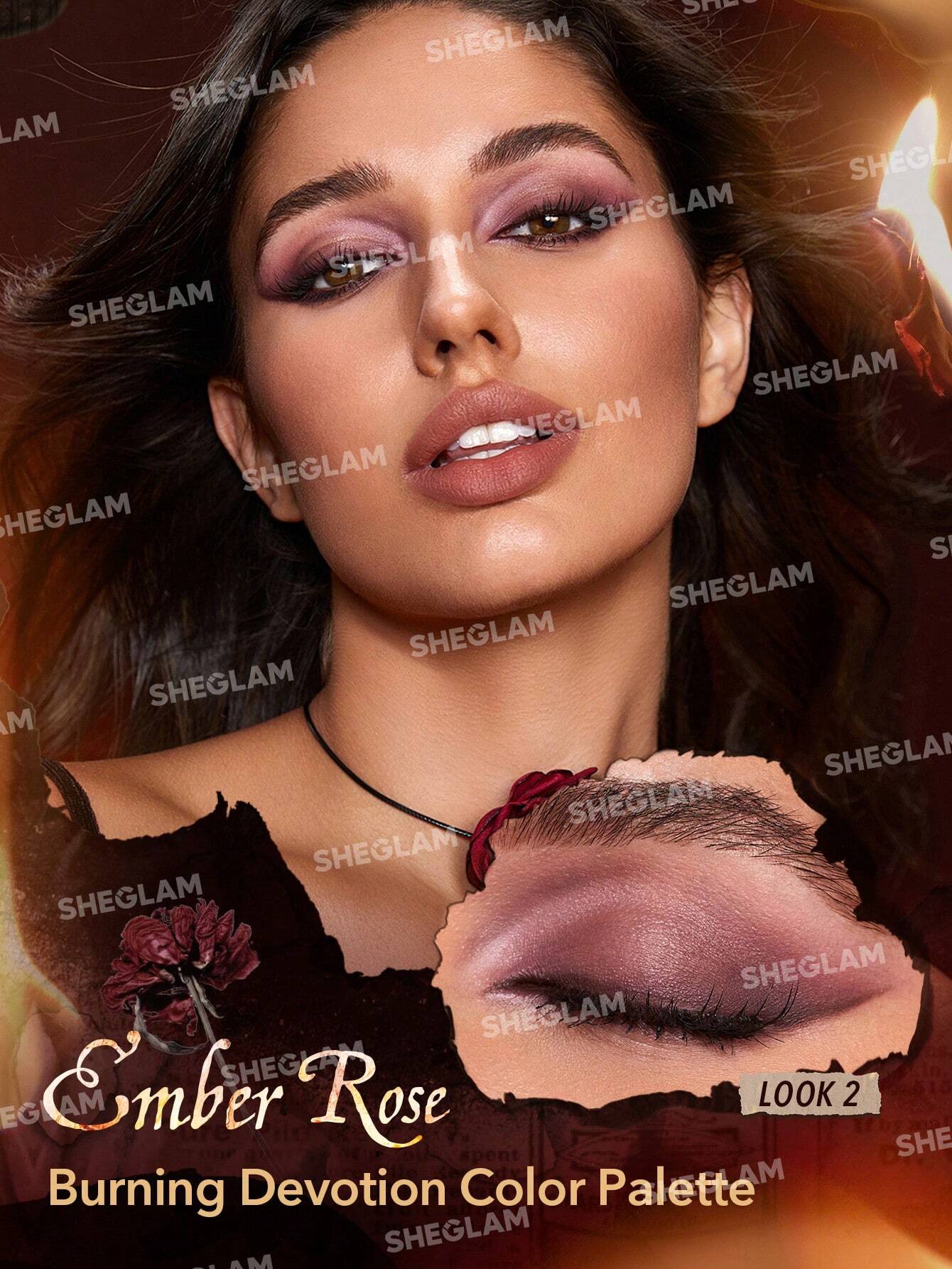  | SHEGLAM Ember Rose Burning Devotion Color Palette 4 Colors Valentines Gift Eyeshadow Palette Creamy Matte Long-Lasting High Pigment Vegan Eyeshadow | Makeup | SheGlam | OneHub