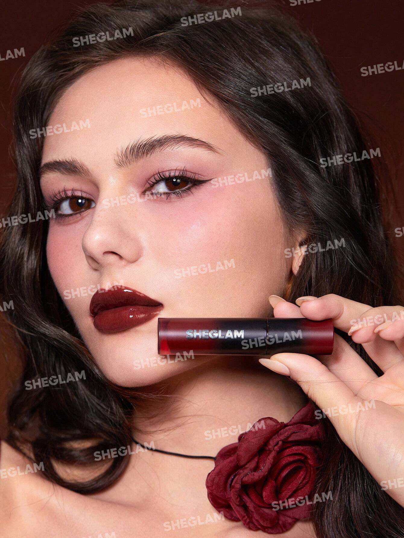  | SHEGLAM Ember Rose Immortal Love Nourishing Lip Gloss-Treasure Valentines Gift Red Brown Liquid Lipstick High Shine Finish Ultra Moisturizing Lip Glaze Luminous Shine Non-Sticky Li Makeup | Makeup | SheGlam | OneHub